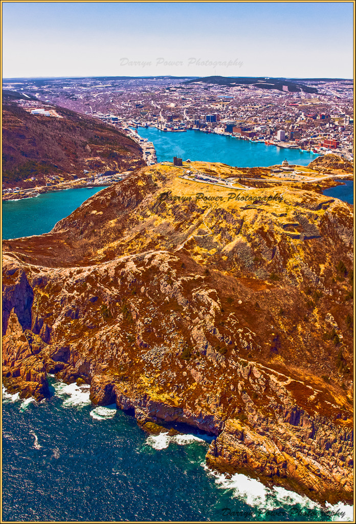 Signal Hill Looking in from air - Watermarked
